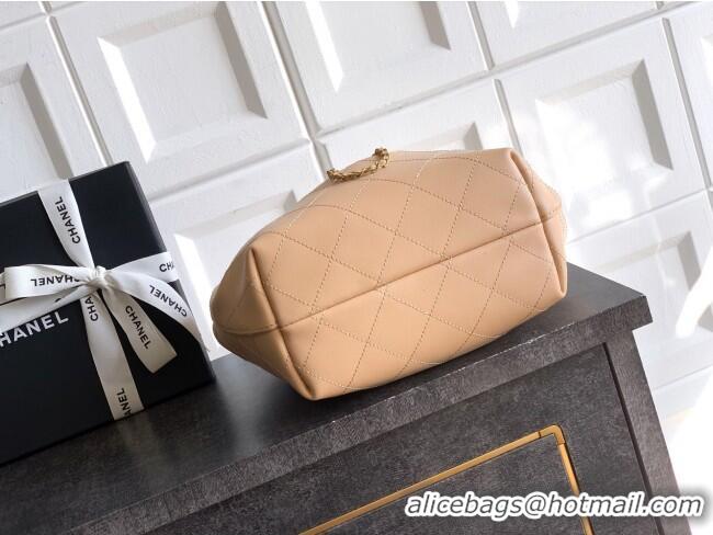 Reasonable Price Chanel Calfskin Leather Hobo Handbag AS5976 Khaki 2025