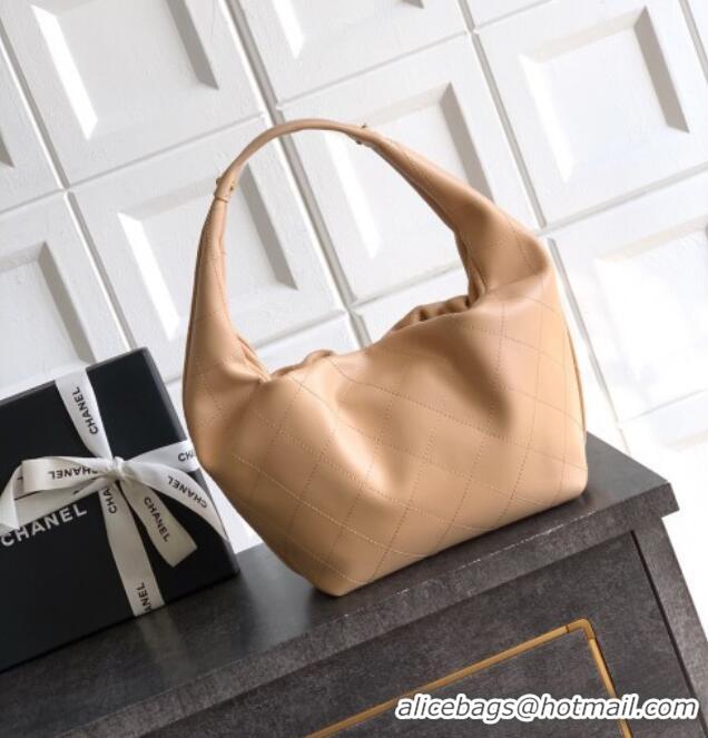 Reasonable Price Chanel Calfskin Leather Hobo Handbag AS5976 Khaki 2025