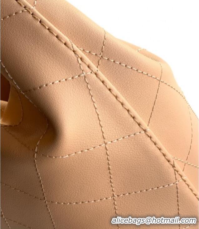 Reasonable Price Chanel Calfskin Leather Hobo Handbag AS5976 Khaki 2025