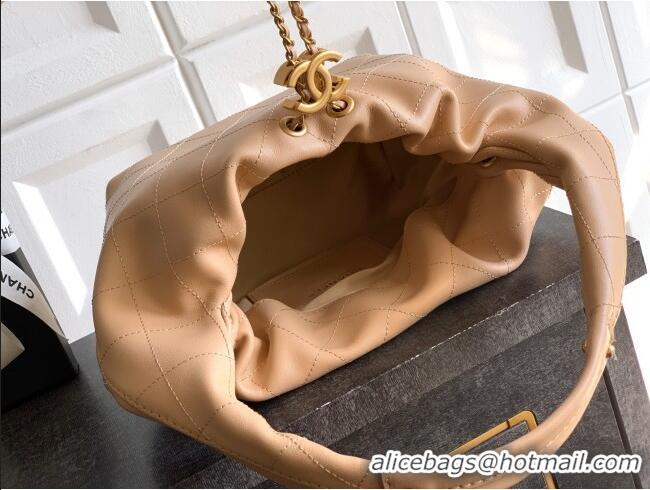 Reasonable Price Chanel Calfskin Leather Hobo Handbag AS5976 Khaki 2025
