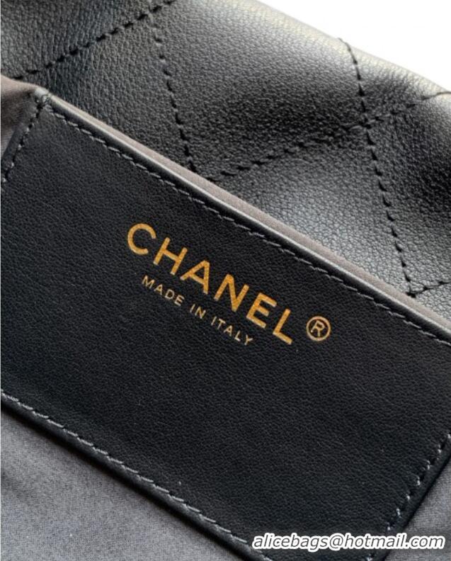 Affordable Price Chanel Calfskin Leather Large Hobo Handbag AS5967 Black 2025