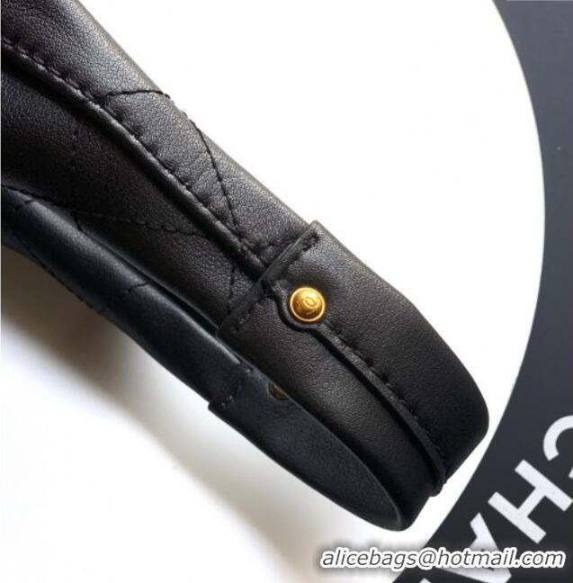 Affordable Price Chanel Calfskin Leather Large Hobo Handbag AS5967 Black 2025