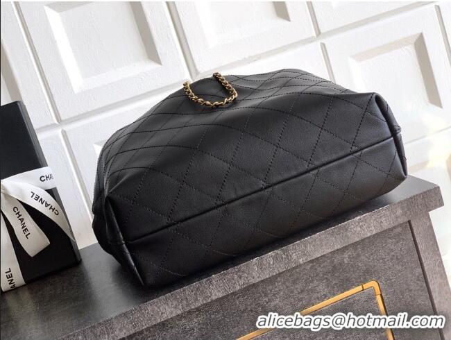 Affordable Price Chanel Calfskin Leather Large Hobo Handbag AS5967 Black 2025
