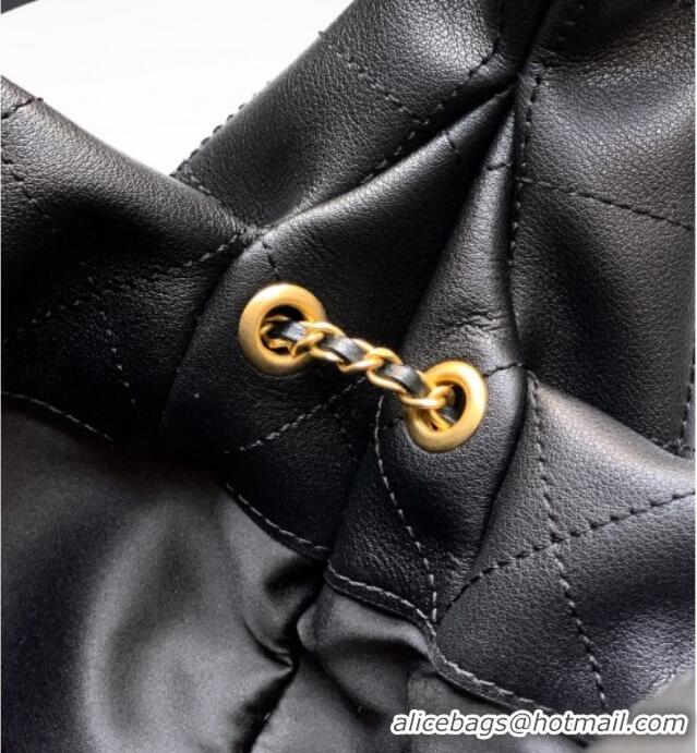 Affordable Price Chanel Calfskin Leather Large Hobo Handbag AS5967 Black 2025