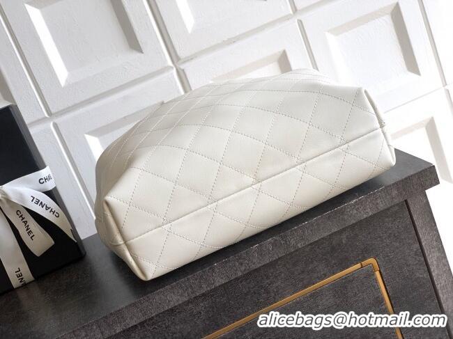 Best Product Chanel Calfskin Leather Large Hobo Handbag AS5967 White 2025