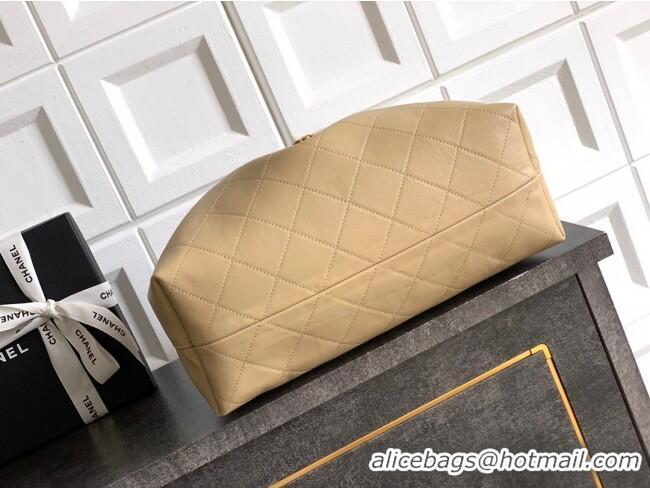 Luxury Discount Chanel Calfskin Leather Large Hobo Handbag AS5967 Beige 2025