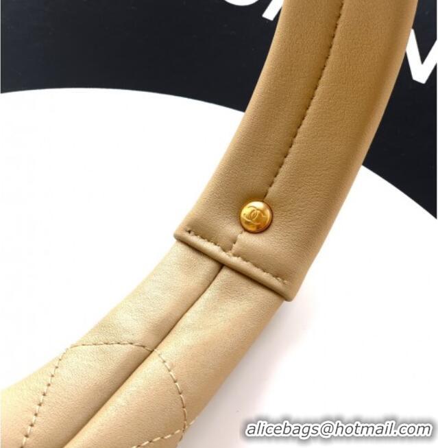 Luxury Discount Chanel Calfskin Leather Large Hobo Handbag AS5967 Beige 2025