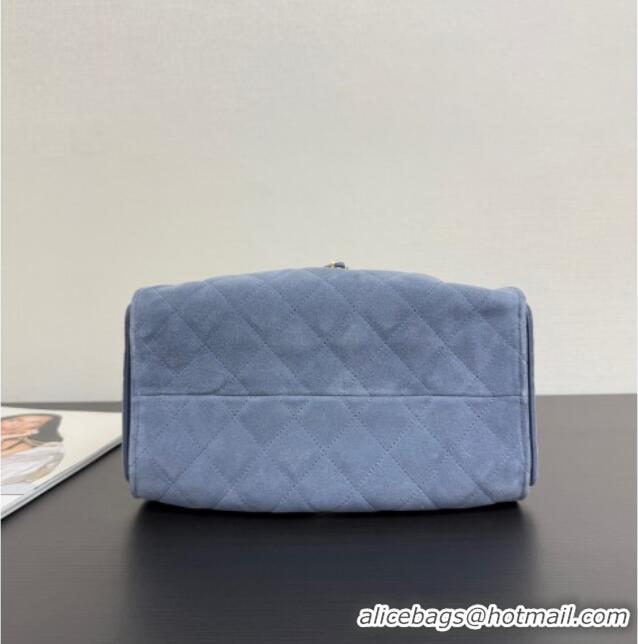 Best Price Discount Chanel 25 Suede Small Hobo bag AS5293 Blue 2025