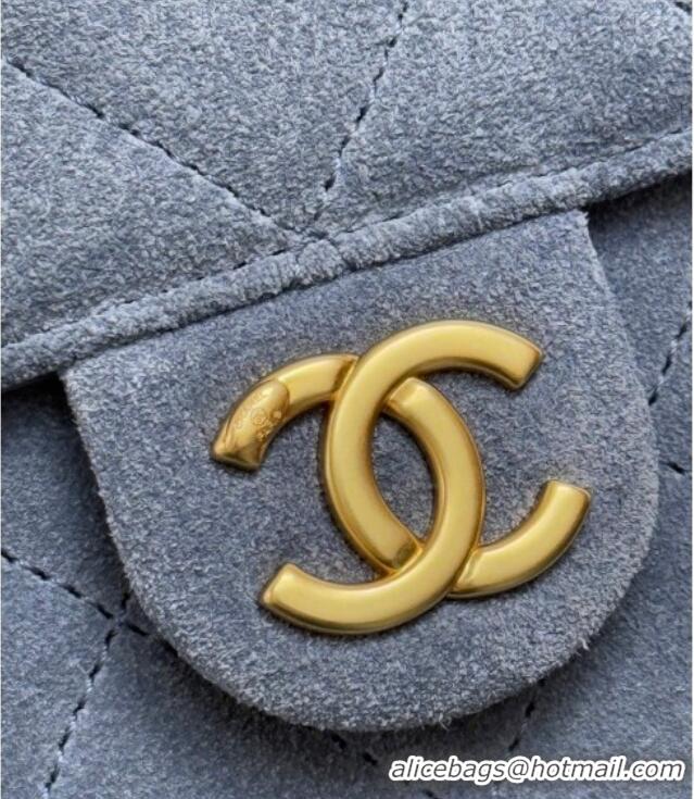 Best Price Discount Chanel 25 Suede Small Hobo bag AS5293 Blue 2025