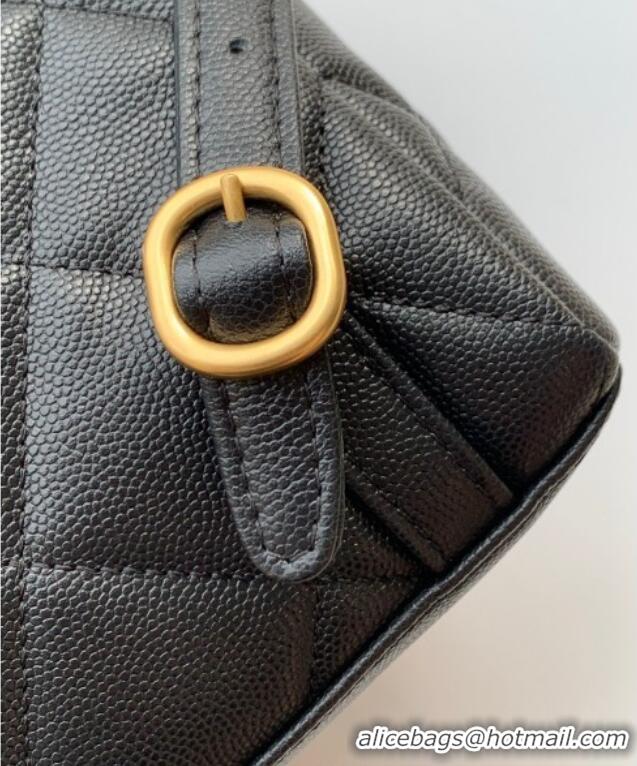 Top Grade Chanel Calfskin Leather Backpack Bag AS5793 Black 2025