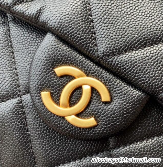 Top Grade Chanel Calfskin Leather Backpack Bag AS5793 Black 2025