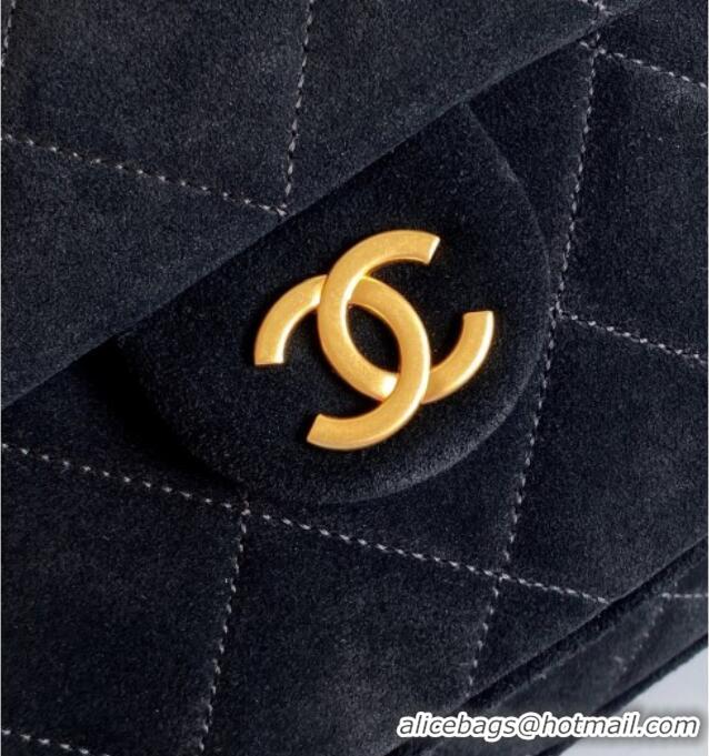 Buy New Cheap Chanel Suede Backpack Bag AS5793 Black 2025