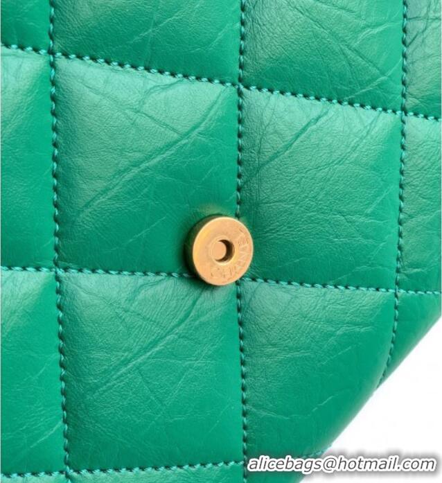 Traditional Specials Chanel Calfskin Leather Large Clutch AP4944 Green 2025