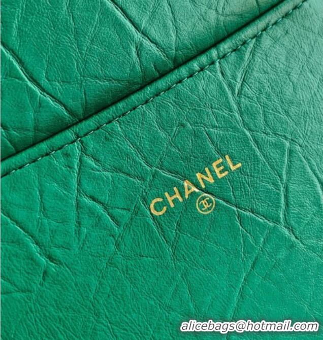 Traditional Specials Chanel Calfskin Leather Large Clutch AP4944 Green 2025