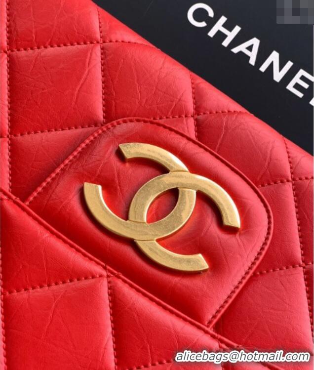 Traditional Discount Chanel Calfskin Leather Large Clutch AP4944 Red 2025
