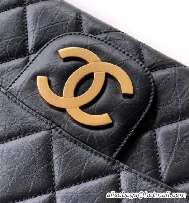 Buy Discount Chanel Calfskin Leather Large Clutch AP4944 Black 2025