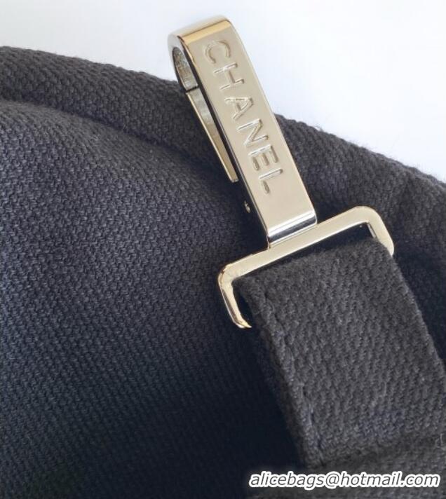 Luxury Cheap Chanel Coco Beach Bag A7567 Black 2025