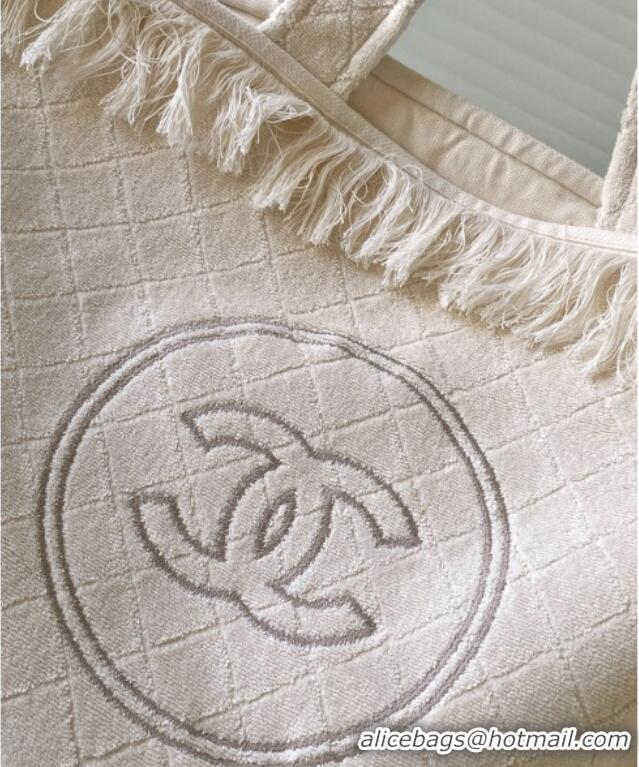 Famous Brand Chanel Coco Beach Bag A7567 White 2025