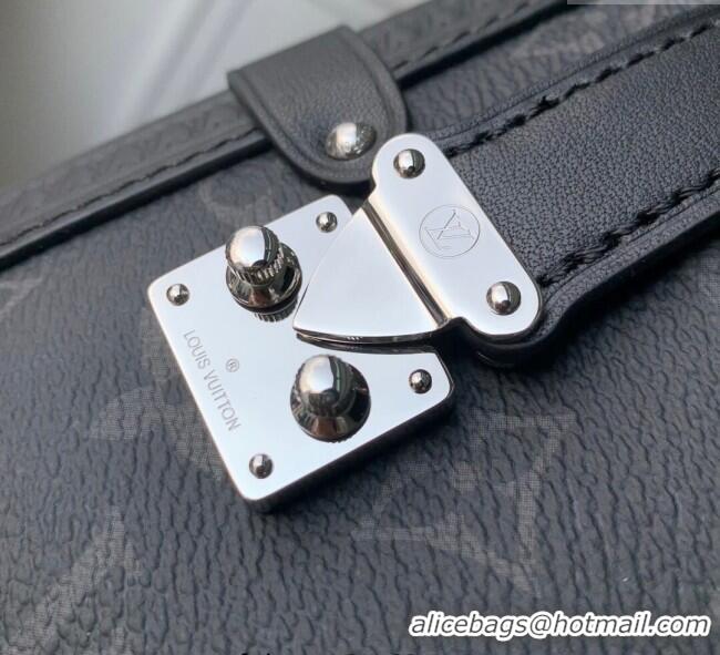 Promotional Louis Vuitton Side Trunk MM East West Bag in Black Monogram Eclipse Canvas M26226 2025