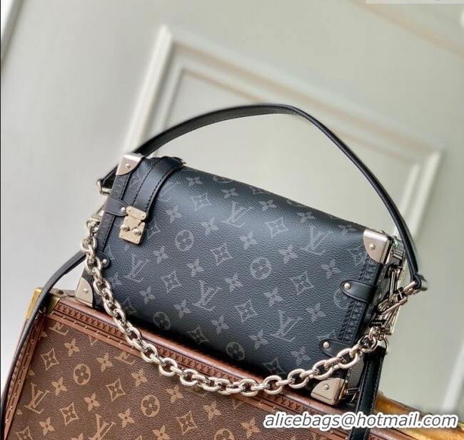 Promotional Louis Vuitton Side Trunk MM East West Bag in Black Monogram Eclipse Canvas M26226 2025