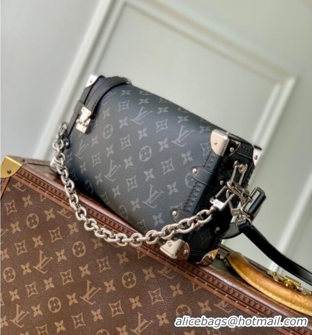 Promotional Louis Vuitton Side Trunk MM East West Bag in Black Monogram Eclipse Canvas M26226 2025