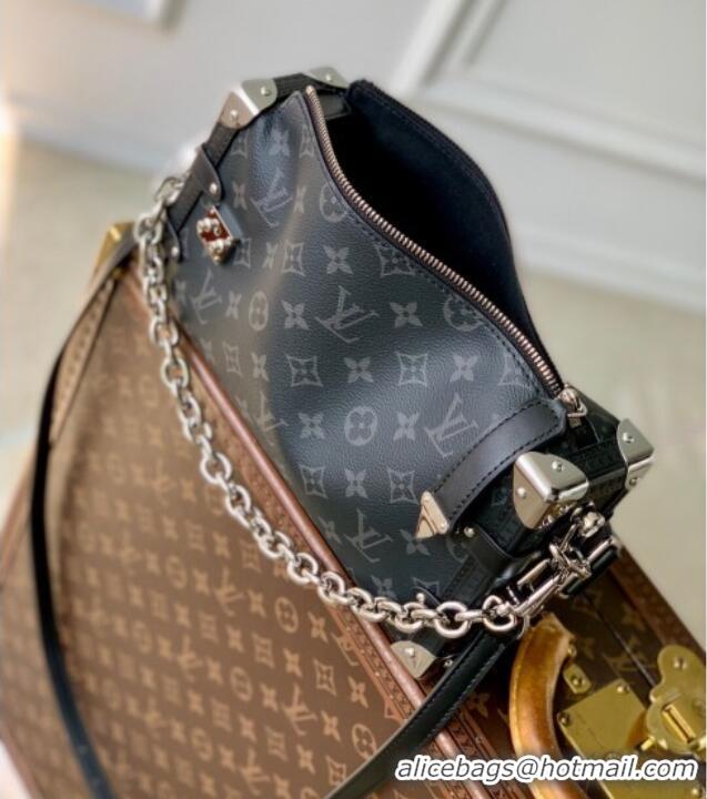 Promotional Louis Vuitton Side Trunk MM East West Bag in Black Monogram Eclipse Canvas M26226 2025
