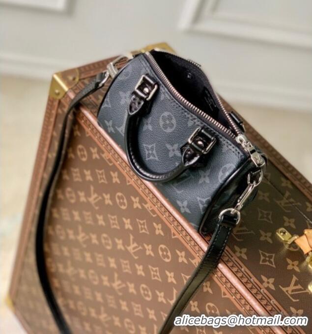 Buy Discount Louis Vuitton Nano Speedy Bag in Black Monogram Eclipse Canvas M26573 2025