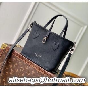 Good Taste Louis Vuitton Neverfull Inside Out BB Tote Bag M12099 Black Leather/Monogram Eclipse Canvas 2025