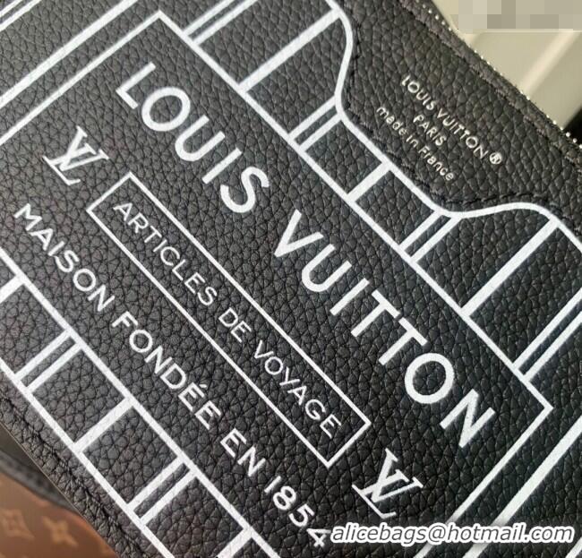 Good Taste Louis Vuitton Neverfull Inside Out BB Tote Bag M12099 Black Leather/Monogram Eclipse Canvas 2025