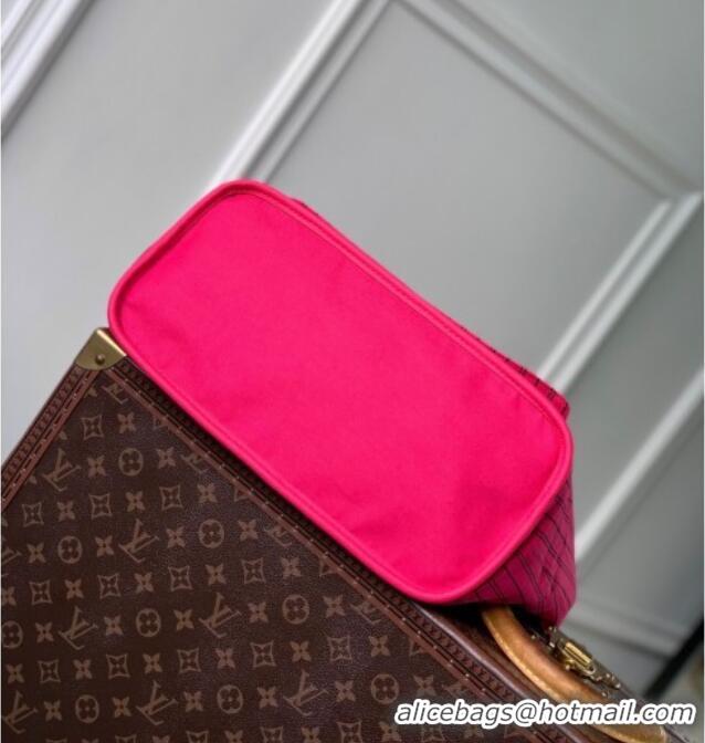 Shop Discount Louis Vuitton Neverfull Bandouliere Inside Out MM Tote bag Monogram Canvas/Pondichery Pink Textile M12707 
