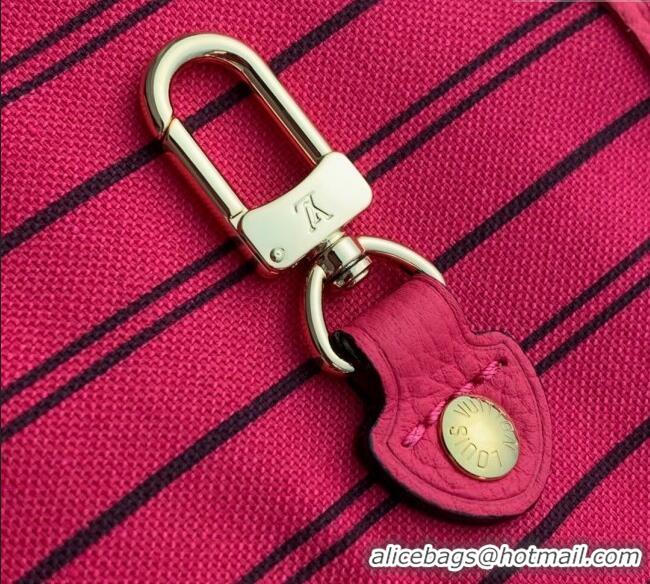 Shop Discount Louis Vuitton Neverfull Bandouliere Inside Out MM Tote bag Monogram Canvas/Pondichery Pink Textile M12707 