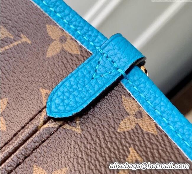 Top Design Louis Vuitton Neverfull Bandoulière Inside Out MM Tote bag Monogram Canvas/Gaston Blue Textile M13753 2025