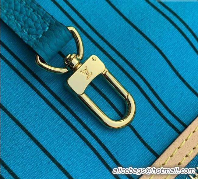 Top Design Louis Vuitton Neverfull Bandoulière Inside Out MM Tote bag Monogram Canvas/Gaston Blue Textile M13753 2025