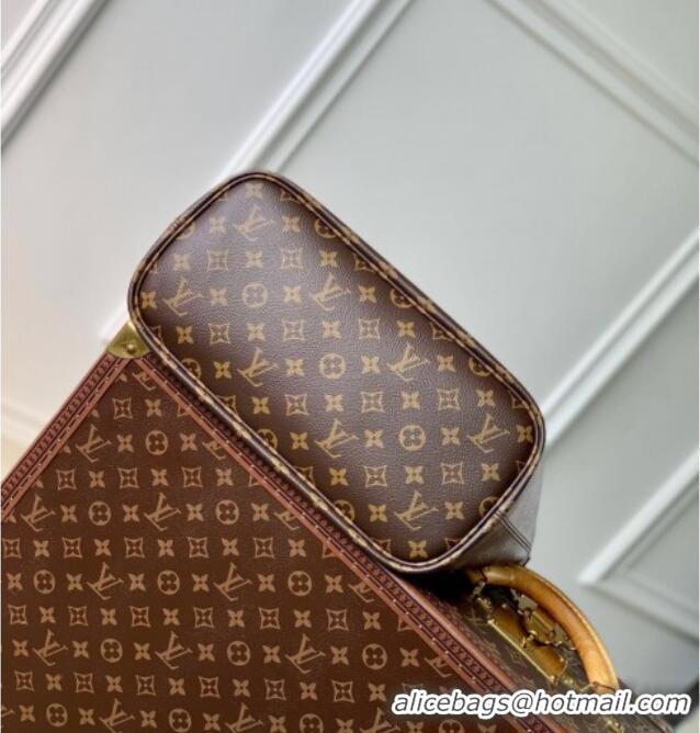 New Fashion Louis Vuitton Neverfull Bandouliere Inside Out MM Tote bag Monogram Canvas/Tan Brown Leather M12061 2025