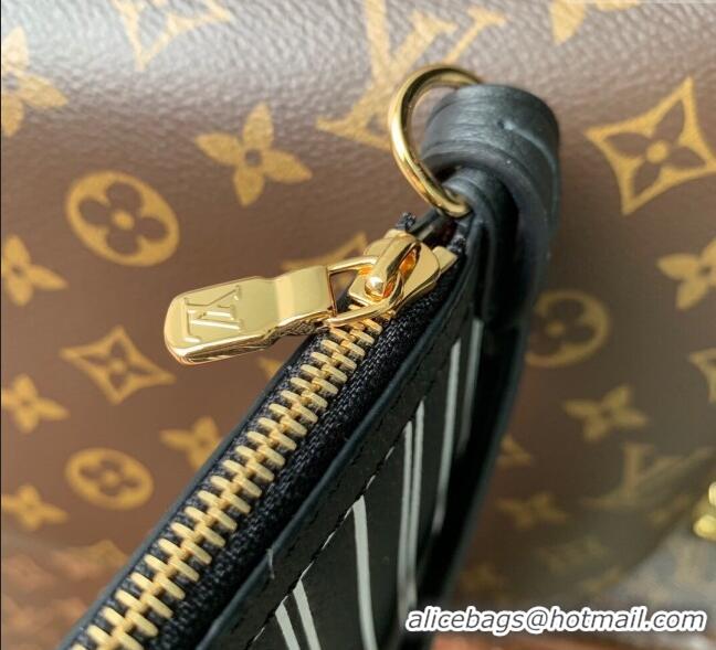 Shop Discount Louis Vuitton Neverfull Bandoulière Inside Out MM Tote bag Monogram Canvas/Black Leather M14994 2025