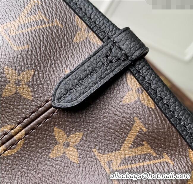 Shop Discount Louis Vuitton Neverfull Bandoulière Inside Out MM Tote bag Monogram Canvas/Black Leather M14994 2025