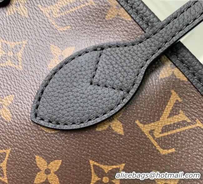 Shop Discount Louis Vuitton Neverfull Bandoulière Inside Out MM Tote bag Monogram Canvas/Black Leather M14994 2025