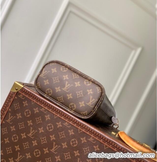 Best Quality Louis Vuitton Neverfull Inside Out BB Tote Bag in Misty Lilac Purple Leather/Monogram Canvas M25656 2025