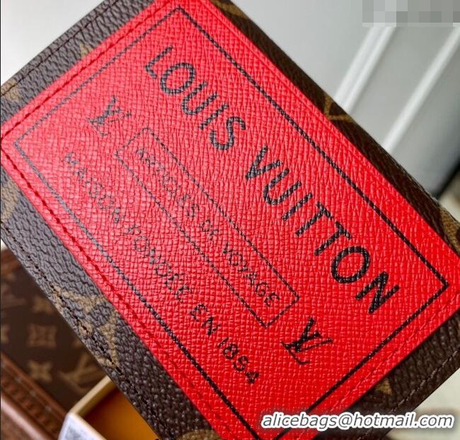 Well Crafted Louis Vuitton Bifold Organizer Wallet in Monogram Canvas M25835 Red 2025