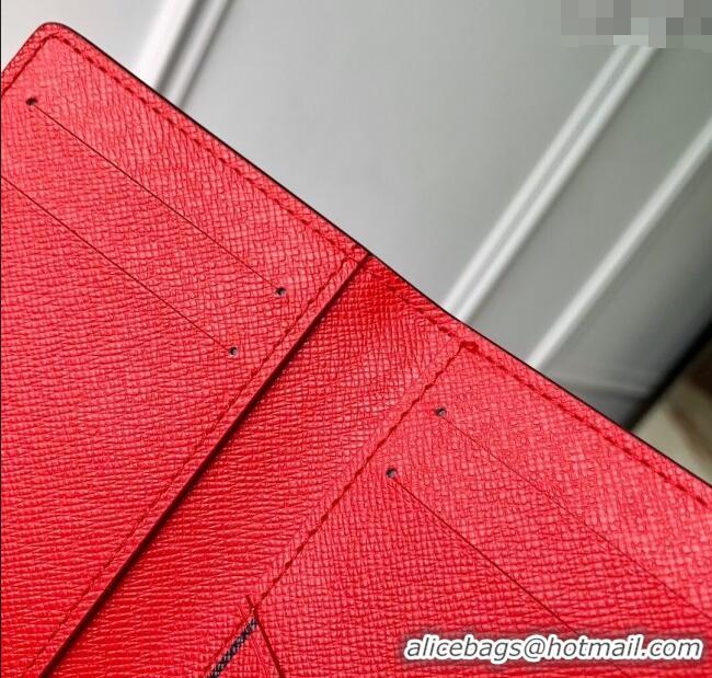 Well Crafted Louis Vuitton Bifold Organizer Wallet in Monogram Canvas M25835 Red 2025
