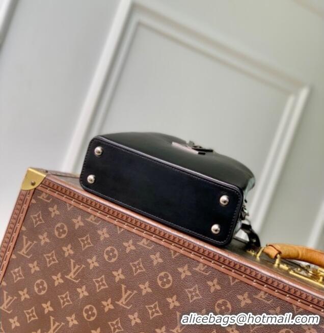 Top Quality Louis Vuitton Capucines East-West Mini Bag in Leather M25473 Black 2025