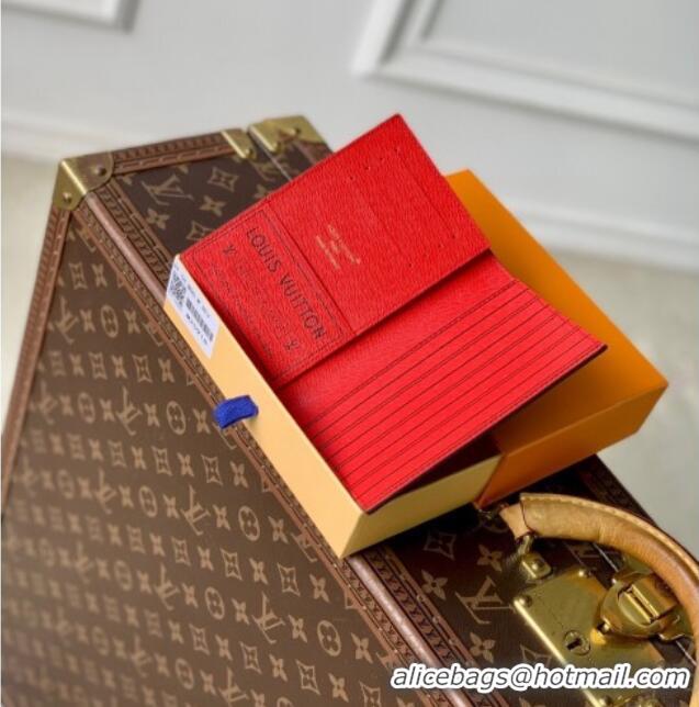 Promotional Louis Vuitton Passport Cover Monogram Canvas M25918 Red 2025