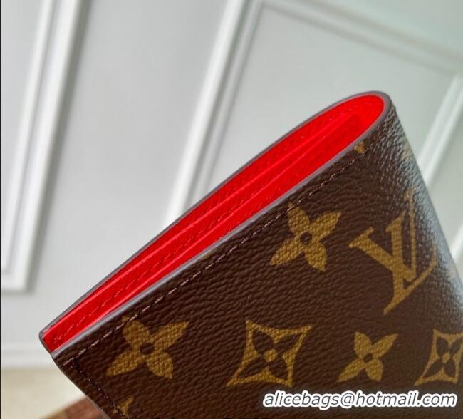 Promotional Louis Vuitton Passport Cover Monogram Canvas M25918 Red 2025