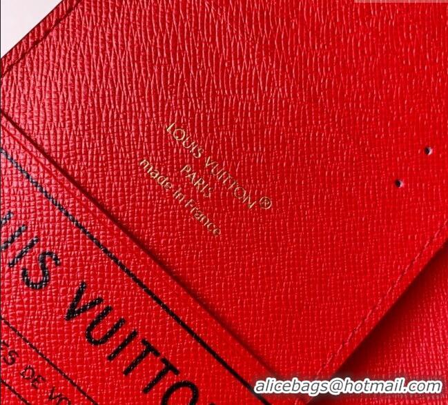 Promotional Louis Vuitton Passport Cover Monogram Canvas M25918 Red 2025