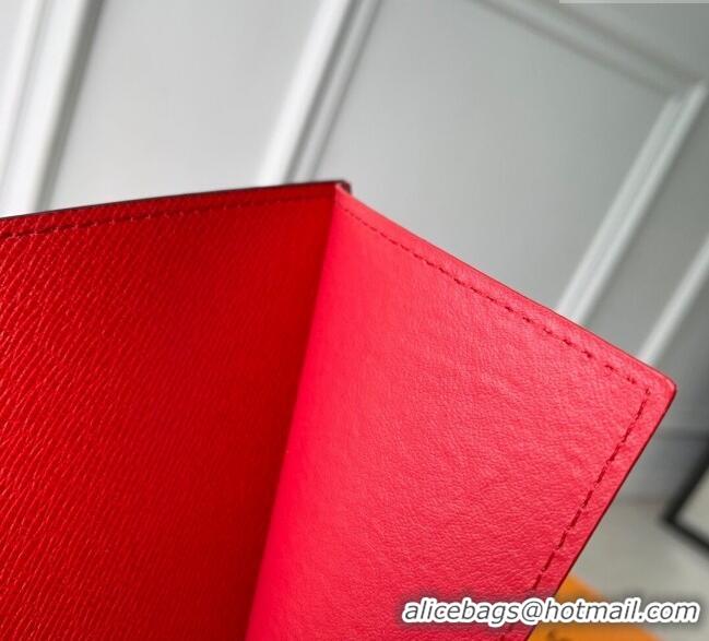 Promotional Louis Vuitton Passport Cover Monogram Canvas M25918 Red 2025