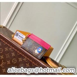 Good Product Louis Vuitton LV Charms Card Holder Wallet Vivienne Winter Holiday/Pink M15332 2025