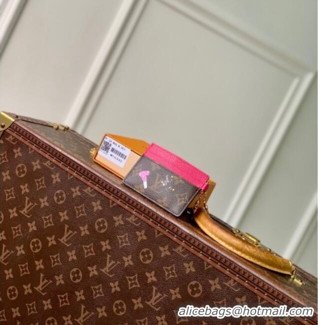 Good Product Louis Vuitton LV Charms Card Holder Wallet Vivienne Winter Holiday/Pink M15332 2025