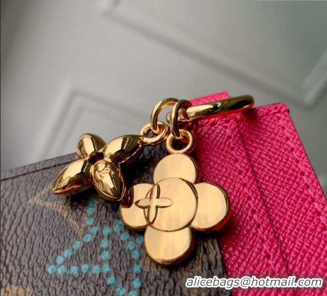 Good Product Louis Vuitton LV Charms Card Holder Wallet Vivienne Winter Holiday/Pink M15332 2025