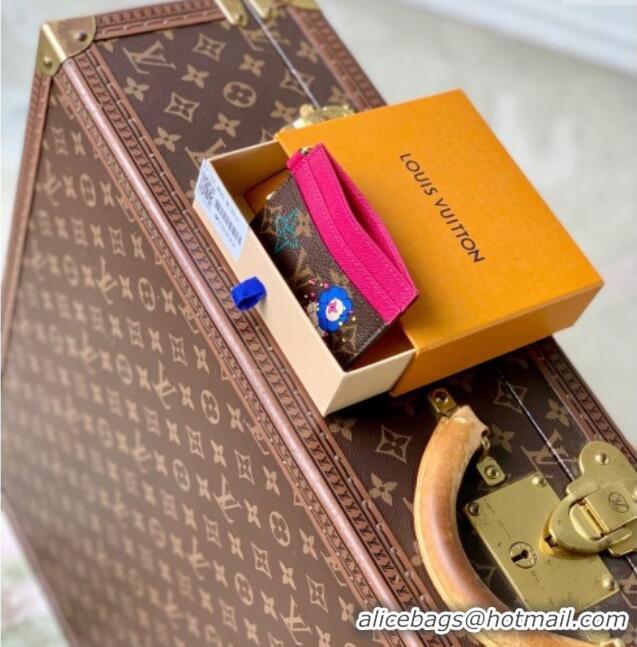 Good Product Louis Vuitton LV Charms Card Holder Wallet Vivienne Winter Holiday/Pink M15332 2025
