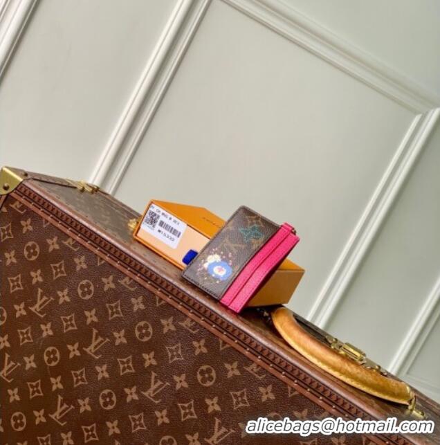 Good Product Louis Vuitton LV Charms Card Holder Wallet Vivienne Winter Holiday/Pink M15332 2025